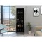 Tuhome Manhattan L Bar Cabinet, Eight Built-in Wine Rack, Two Cabinets With Single Door, Black BLW6474 - alternate 7